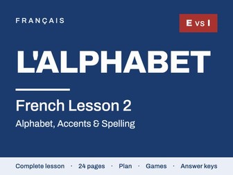 French Lesson 2: Alphabet & Accents