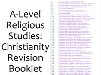 AQA A-Level Religious Studies Revision - Christianity