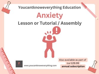 Anxiety Mental Health Awareness Lesson