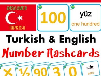 Turkish / English Flashcards - Numbers - Numaralar