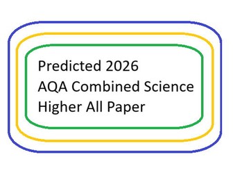 Predicted 2026 AQA Combined Science Higher All papers DATA ONLY