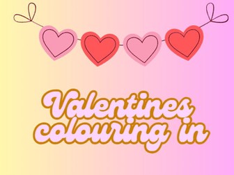 Valentines Day Colouring in book 30 pages