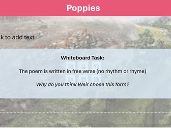 AQA Poetry Comparison Power and Conflict Bundle