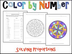 Solving Proportions Color By Number By Charlotte James615 Teaching