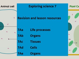 KS3 Science 7A Cells Revision Exploring science working scientifically