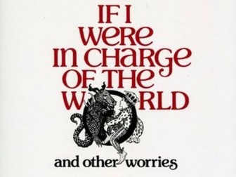 The Write Stuff: Yr2 If I was in Charge of the World