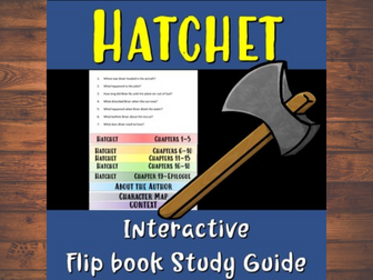 Hatchet Study Guide Flip book