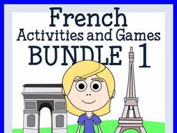 French for Kids 1 - Bundle of 8 French booklets - wks, games and more