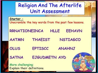 Life After Death RE Assessment