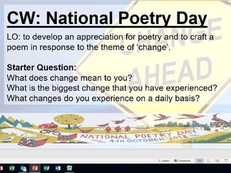 National Poetry Day 2018