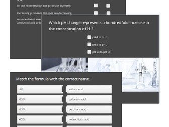 Acids and bases interactive quiz