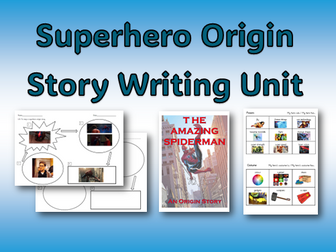 Superhero Origin Story Writing Unit