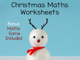 Christmas Learning Fun:  Maths Worksheet Bundle