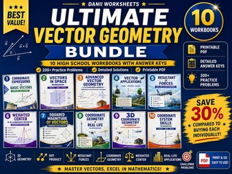 Vector Geometry Bundle | 10 Workbooks
