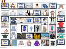 Clothing and Fashion Animated Board Game