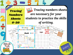 Tracing Numbers Sheets 0-20 | Teaching Resources
