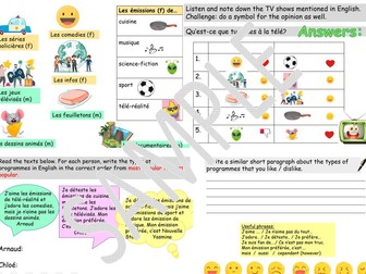 Dynamo 2 Module 3 TV shows and preferences