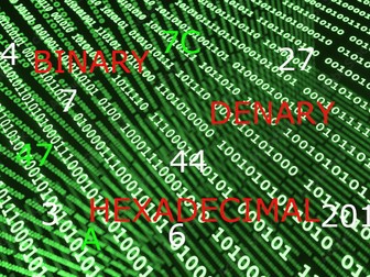 Binary, Denary & Hexadecimal