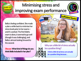 Stress and Exam Performance PSHE
