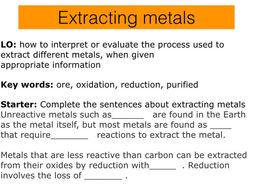 C5 Extracting metals, AQA 2016-17 new specification.