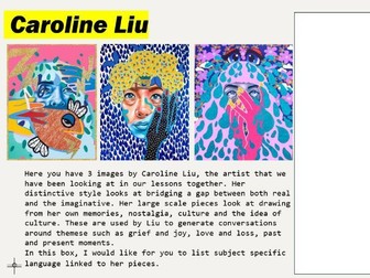 KS3 Caroline Liu - resource worksheet