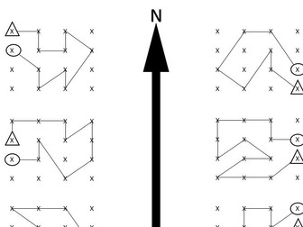 4x4 cone orienteering map starter