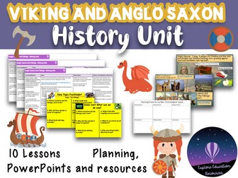 KS2 Anglo Saxons and Vikings Unit - 10 Outstanding History Lessons