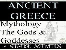 Greek Mythology Station Activities for Ancient Greece Unit