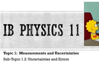 IB DP Physics Notes: 1.2 Uncertainties and Errors