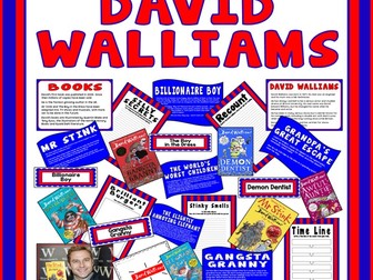 DAVID WALLIAMS - RESOURCES ENGLISH READING KS1-2 AUTHOR COMEDY