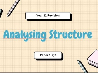 English Language Structure Revision (AQA GCSE - Paper 1 Question 3)