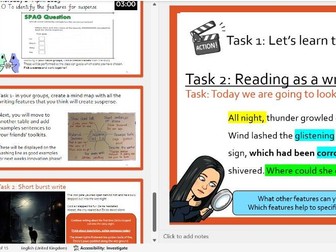 Talk for Writing- Zelda Claw- Jounrney tale- suspense- KS2