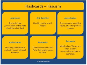 Flash cards - Fascism