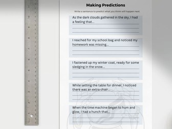 Making Predictions - Finish the Sentences - Predict What Might Happen Next