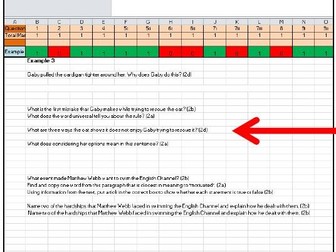 KS2 SATS Personalised Target Sheets