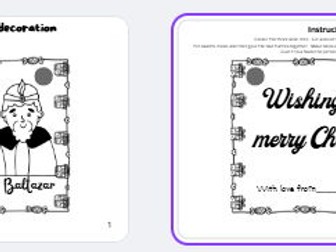 Xmas tree decoration activity