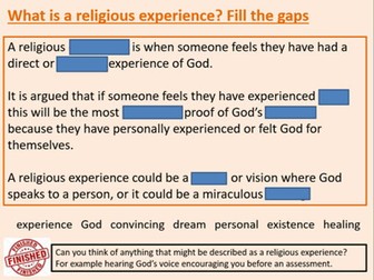 Do Religious Experiences prove the existence of God