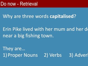Descriptive Language- Writing lesson Year 2 (The Secret of Black Rock)