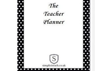 Editable Teacher Planner