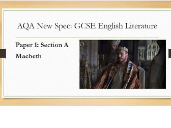 New AQA GCSE English Lit Macbeth Act 5, Scene 5 extract analysis exam lesson