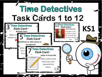Time Detectives 12 Task Cards KS1