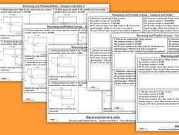 Year 6 Compare and Order all Numbers WRMH Place Value Reasoning and Problem Solving Pack