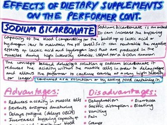 Dietary supplements and their effects on performance