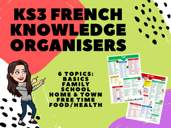 KS3 French Knowledge Organisers 6-Topic Bundle