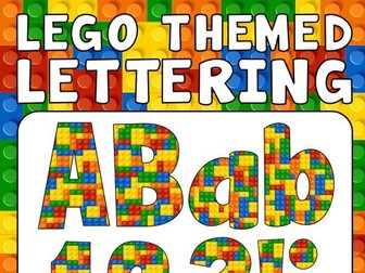 LEGO DISPLAY LETTERING TEACHING RESOURCES KS 1-2 EARLY YEARS TOYS LETTERS NUMBERS PUNCTUATION