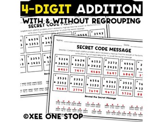 4-Digit Addition With and Without Regrouping
