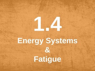 A level Physical Education: Energy systems and fatigue