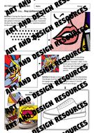 POP ART Worksheet / Cover Lesson / Homework - Art and Design | Teaching