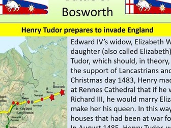Battle of Bosworth - Includes Knowledge Organiser