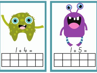 Monster Maths (ten frame)
